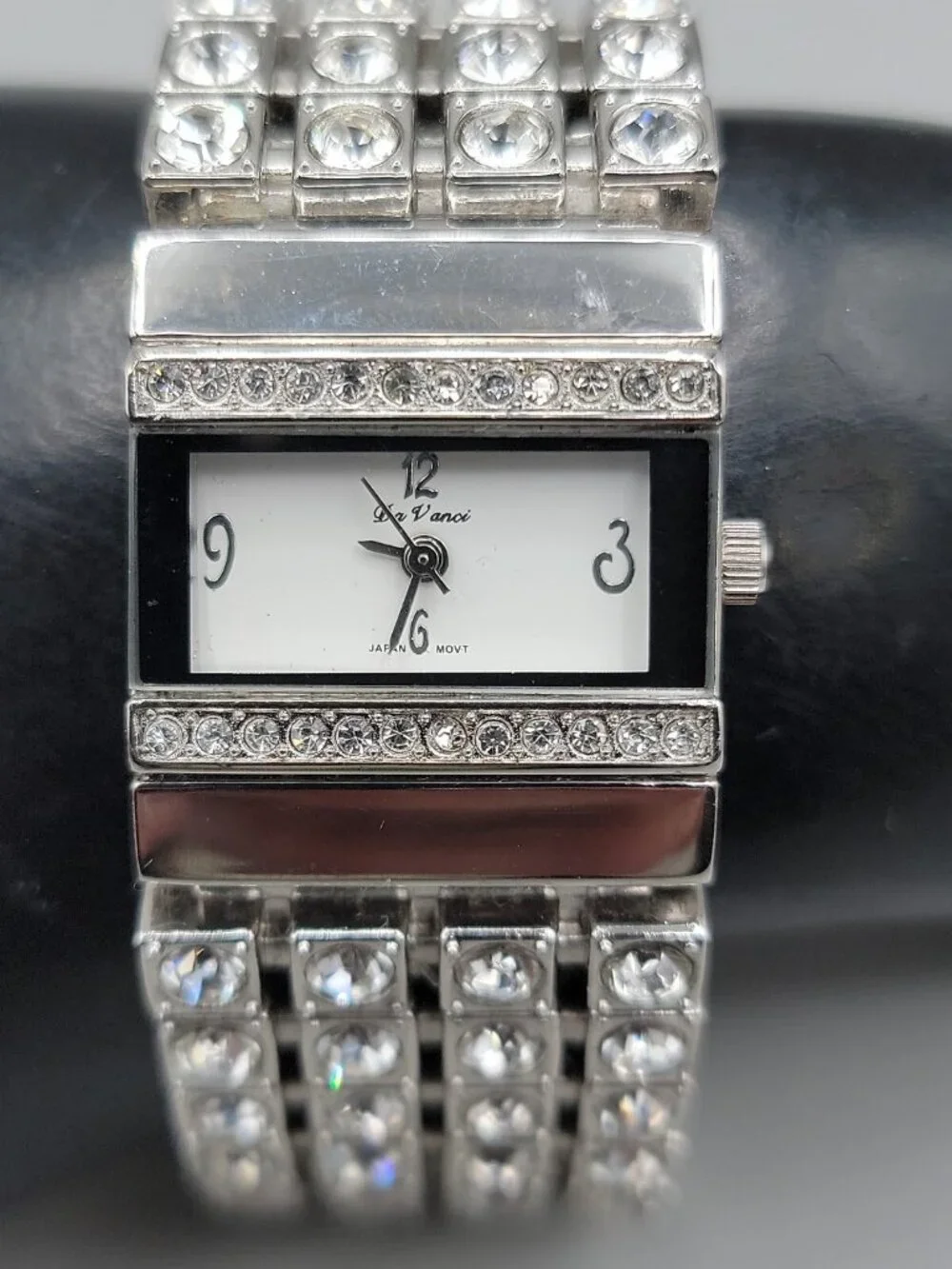 Vintage Da Vanci Rhinestone Encrusted Ladies Quartz Watch 24mm 7